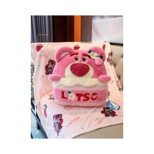 ست پتو و بالش کودک طرح خرس لاتسو سایز ۱۱۰*۱۶۰