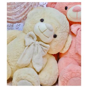 عروسک طرح خرس پاپیون مخمل ارتفاع 100 سانتی متر