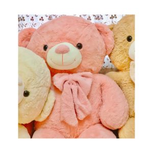 عروسک طرح خرس پاپیون مخمل ارتفاع 100 سانتی متر