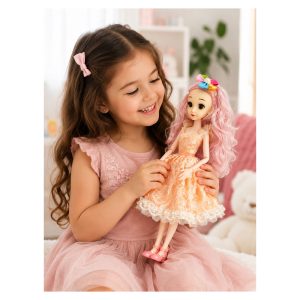عروسک دختر باربی طرح پرنسس مدل 59 ارتفاع 40 سانتیمتر